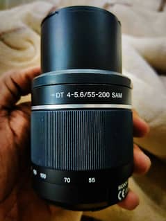 sony 55-200mm SAM series A mount dslr camera lens