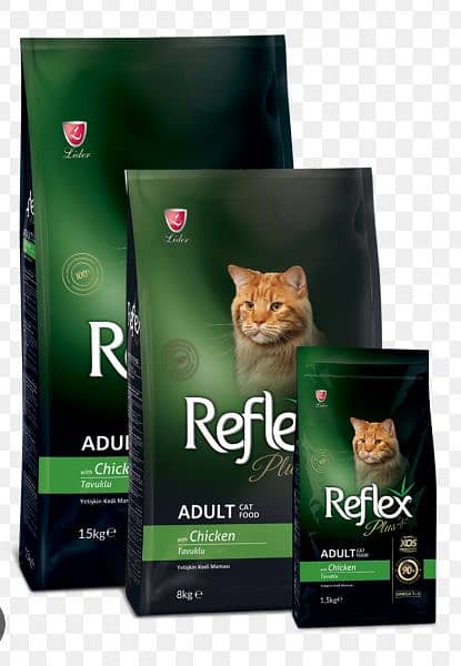 reflex cat food ( simple and Plus ) all size avail. . 1