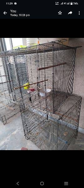 folding cages with tray 1