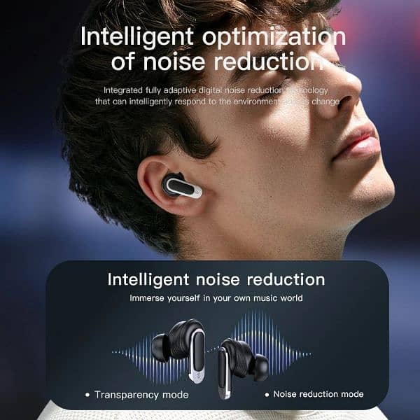 V8 headset full color touch screen Bluetooth headset ANC noice 1