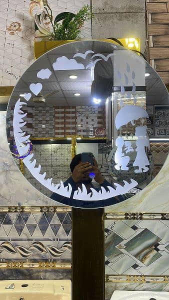 3D High Quality Mirrors with led sensor lights 03158143923 5