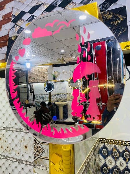 3D High Quality Mirrors with led sensor lights 03158143923 7