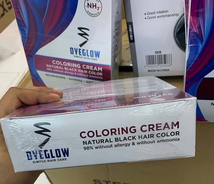 international brand ing dyeglow hair color without allergy and ammonia 7