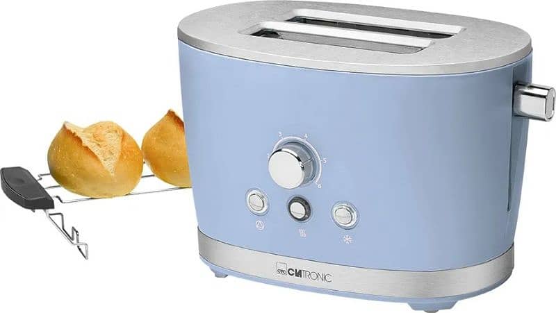 Clatronic TA 3690 Rock'n'Retro 2 Slice Toaster with Bun 0