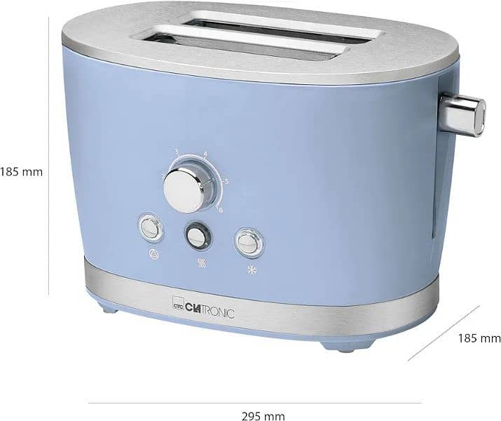 Clatronic TA 3690 Rock'n'Retro 2 Slice Toaster with Bun 5