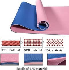 Longanchang Non-Slip TPE Yoga Mat with Towel & Mesh Bag 0