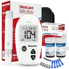 Sinocare Blood Glucose Monitor Safe Accu with Large Memory