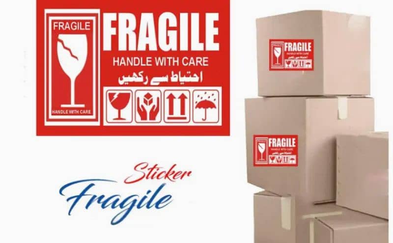 Fragile stickers - Pack of 1,000 0