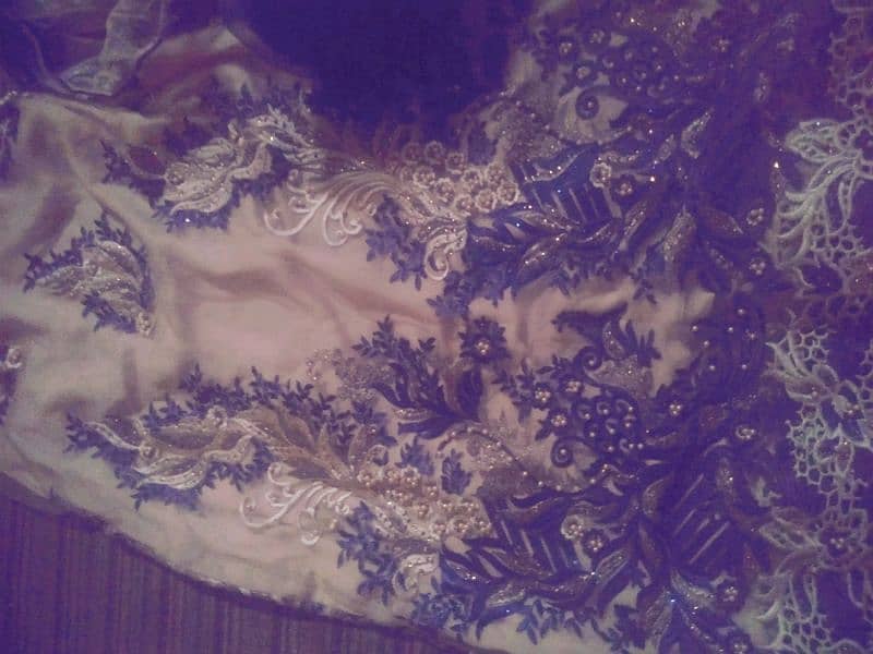 bridal bed sheet heavy quality and embroidery 5