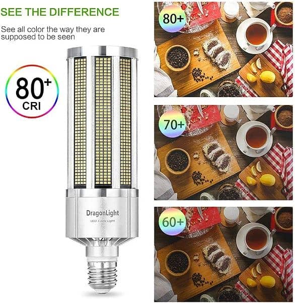 DragonLight 150W Commercial Grade Corn LED Light Bulb Fanless 3