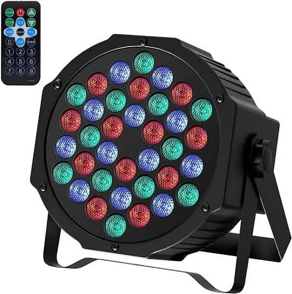 36 LED RGBW DJ Disco Stage Flat Par Lighting Effect DMX 512 Christmas 2