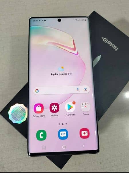 Samsung note 10 plus official aproved 256 gb 5
