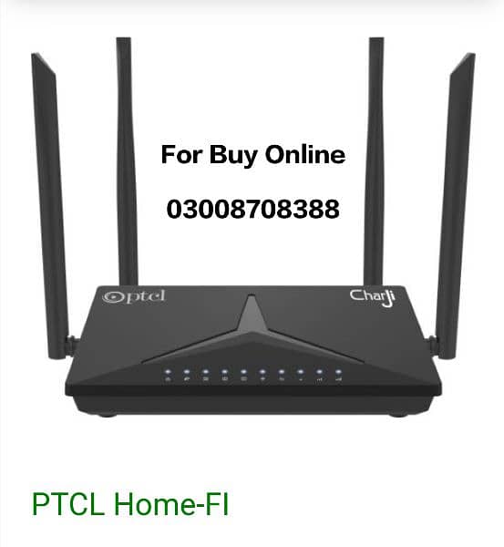 PTCL Charji Home Fi 4g Router
with Sim 5