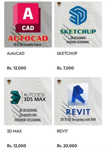 Learn AutoCAD / Revit / 3D Max complete course 2
