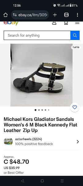 MK Original sandals size 7 5