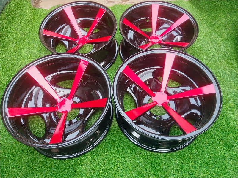 steel deep rims For car And jeep available CoD All of Pakistan 4