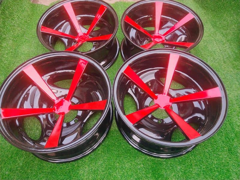 steel deep rims For car And jeep available CoD All of Pakistan 6