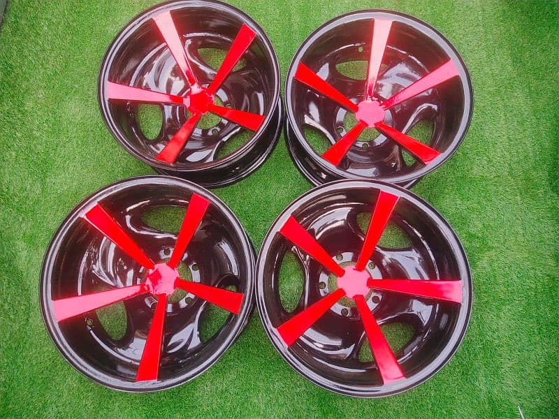 steel deep rims For car And jeep available CoD All of Pakistan 7