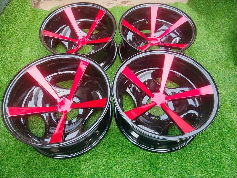 steel deep rims For car And jeep available CoD All of Pakistan 4