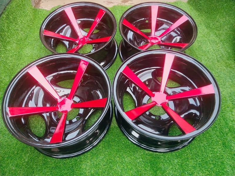 steel deep rims For car And jeep available CoD All of Pakistan 6