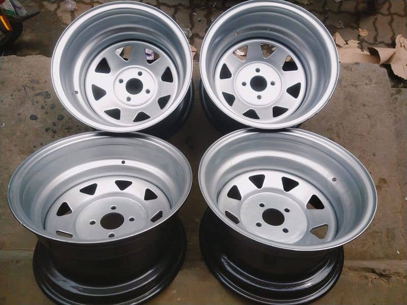 steel deep rims For car And jeep available CoD All of Pakistan 12