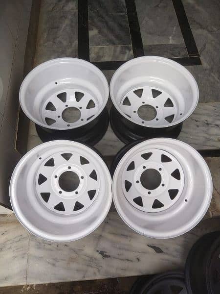 steel deep rims For car And jeep available CoD All of Pakistan 1