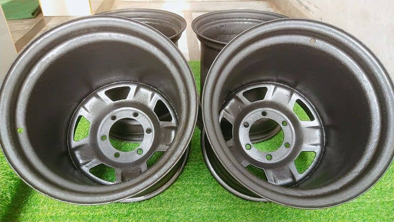 steel deep rims For car And jeep available CoD All of Pakistan 1