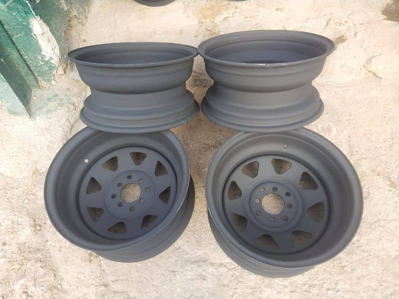 steel deep rims For car And jeep available CoD All of Pakistan 6