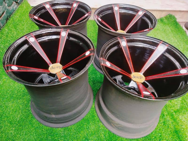 steel deep rims For car And jeep available CoD All of Pakistan 11