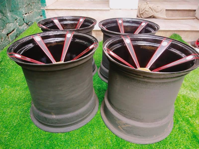 steel deep rims For car And jeep available CoD All of Pakistan 13