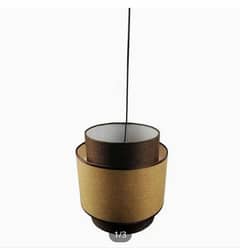this is a hanging lamp with a beautiful shade 0