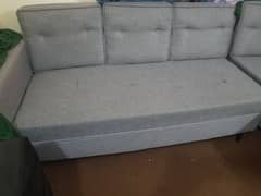 L shap sofa gray color for sale urgent