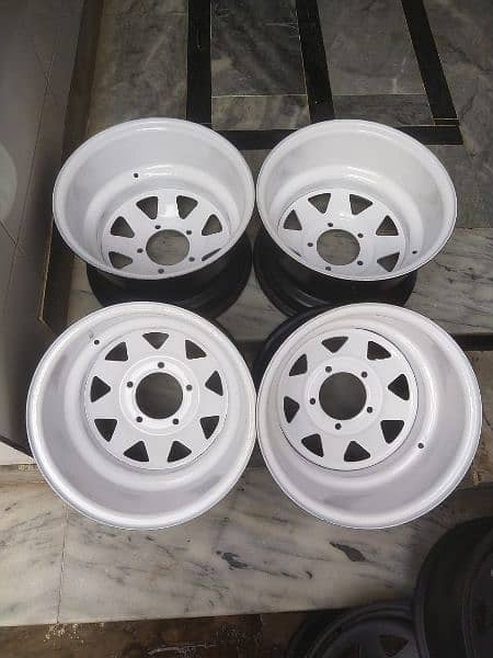 steel deep rims For car And jeep available CoD All of Pakistan 12