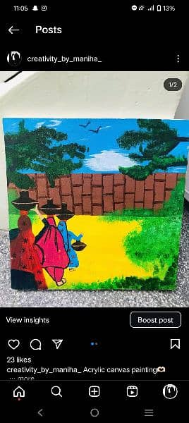 acrylic canvas painting 1000 price of each painting 6