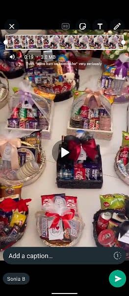 Custamized gift baskets gift box eid basket birthday basket 4