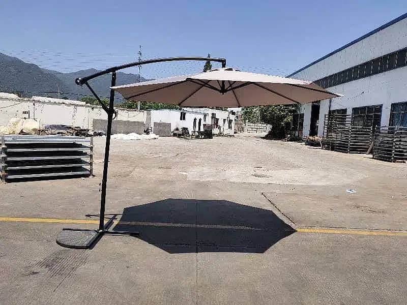 Umbrella Sidepole, Swimming poolside resting lounger, Gazebo sunshade 11