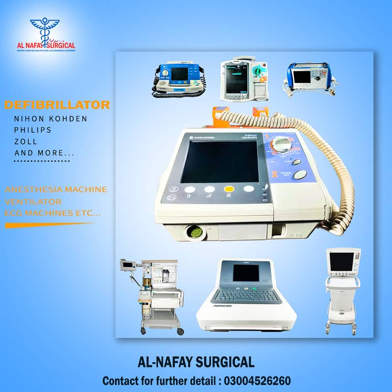 Medical Equip Importer Defibrillator, Anesthesia, Vents, Monitors, ECG 0