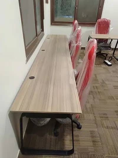 Workstation Table Co workspace Table & Chairs ( 8000 Per Seat ) 7