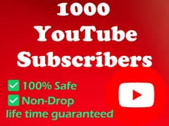 YouTube 1000 Subscribers in 1000pkr