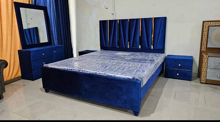 bed set/side tables/devider/wardrobe/bed dressing table/almari 7