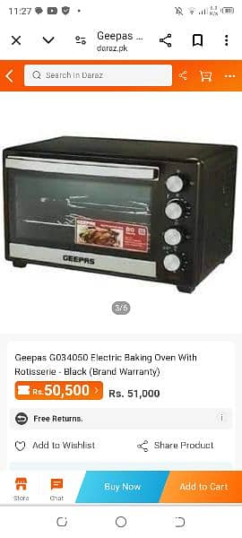 Electric oven ,40 ltr big size 5