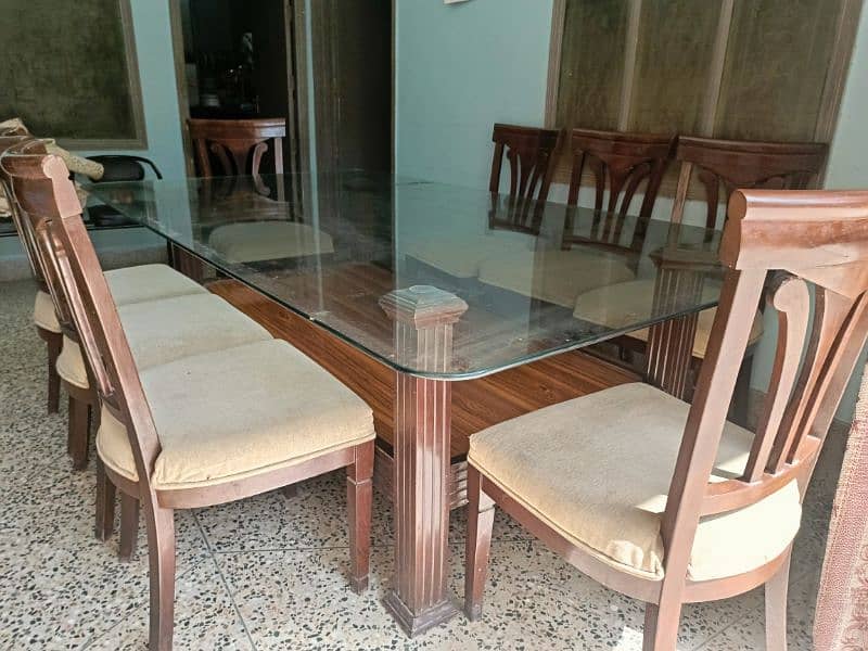 8 Seater Belgium Glass Dining table 4