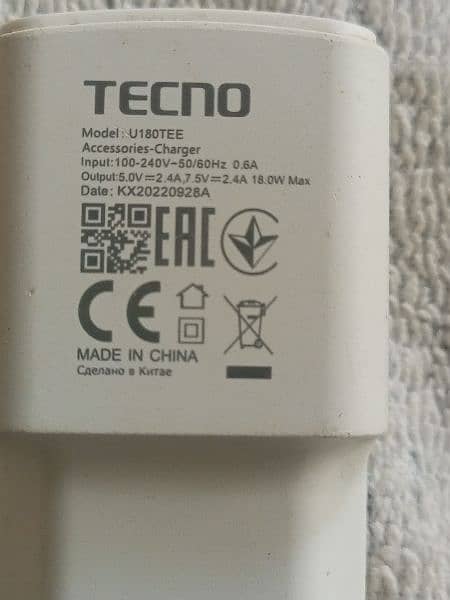 Tecno 18 wat charger 03129572280 1