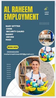 Domestic staff we Provide ( Maids, Babysitter, Cook, Attendent Etc )