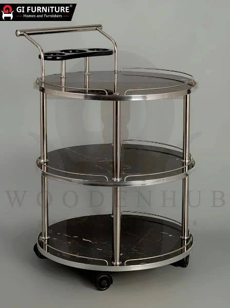 Round UV Tea Trolley FREE DELIVERY 6