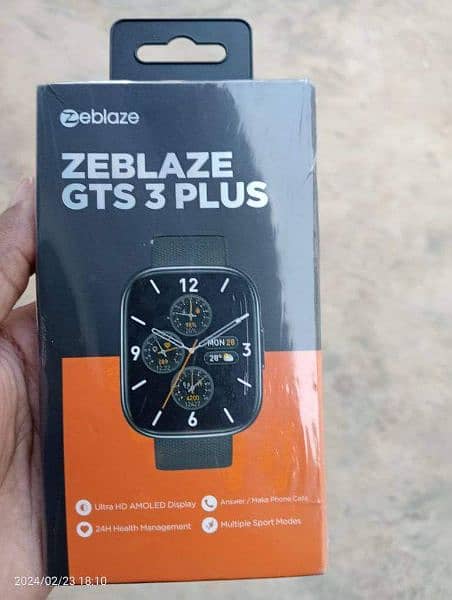 zeblaze GTS 3 Plus pin packed Super AMOLED smartwatch 0