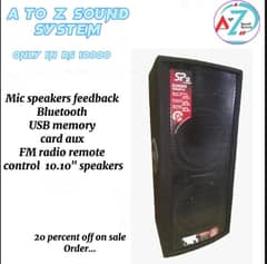 mic spker feedback bluetooth usb memory card aux  fm  price 20000 http