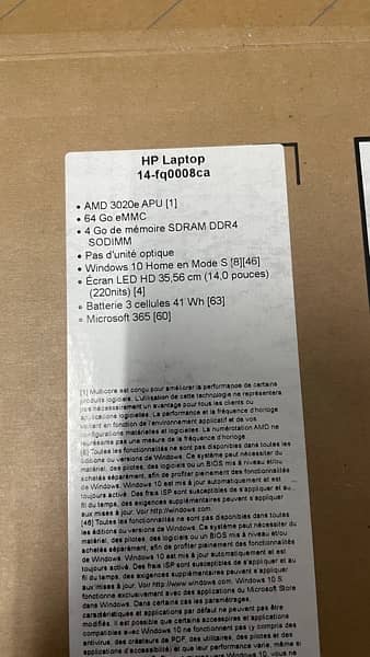 Hp laptop FQ0008CA with box 12