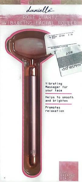 Danielle Creations Rose Quartz Vibrating Facial Roller 2