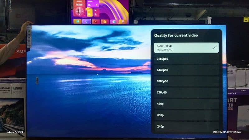 SMART led TV 55" inch Samsung 4k Bezeless android UHD 4K HDR 9